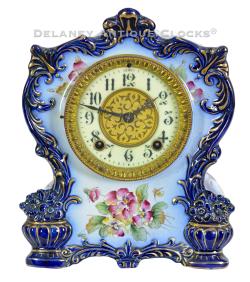 William L Gilbert No. 417. Porcelain Mantel Clock. 223170.