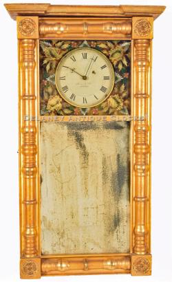 Samuel Abbott of Boston, Massachusetts. A gilded framed mirror clock. XXSL-4.