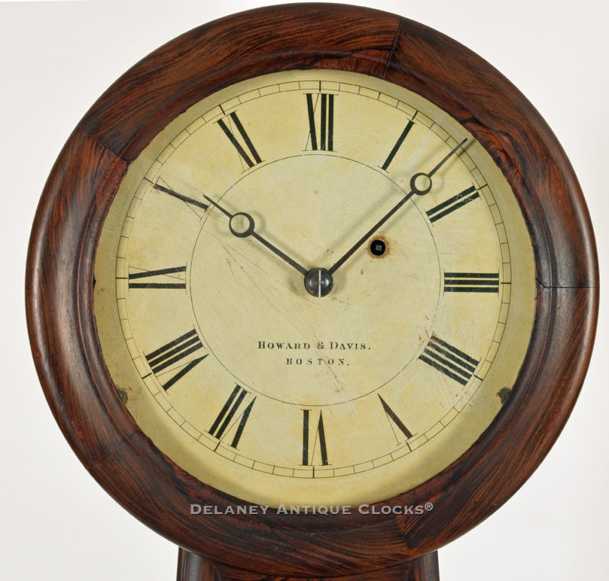 Howard & Davis Model wall clock. Boston, Massachusetts. ZZ-26.