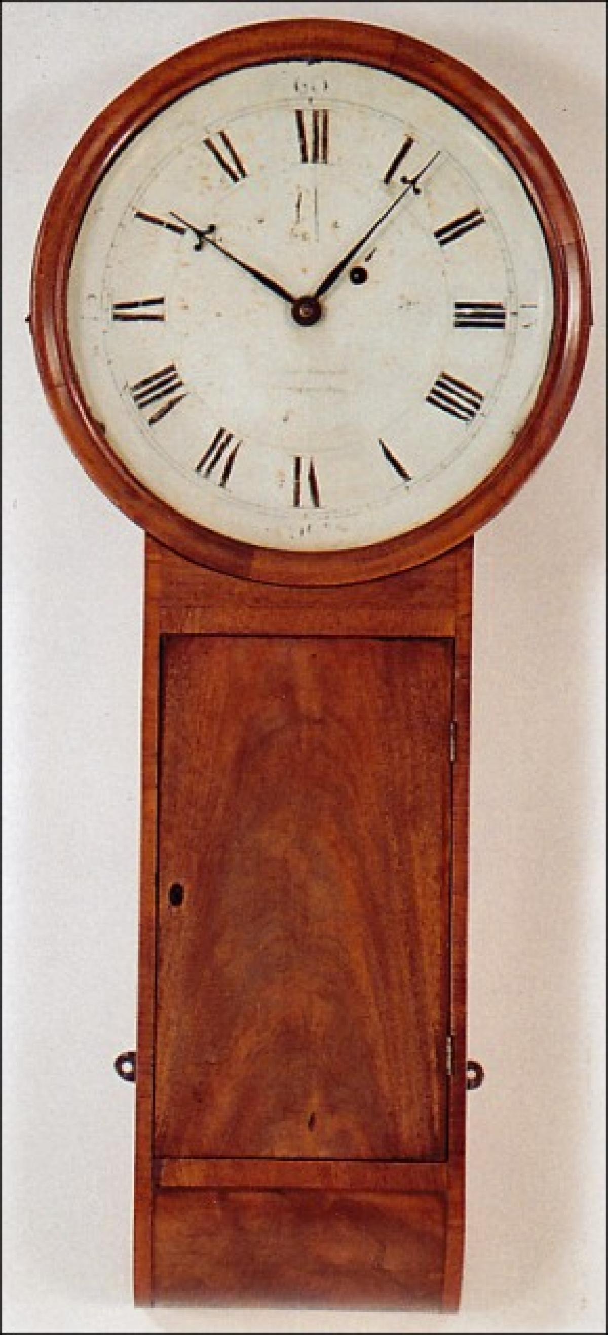 Abel Stowell of Charlestown, Massachusetts. Wall  clock. Tavern clock. 27140.