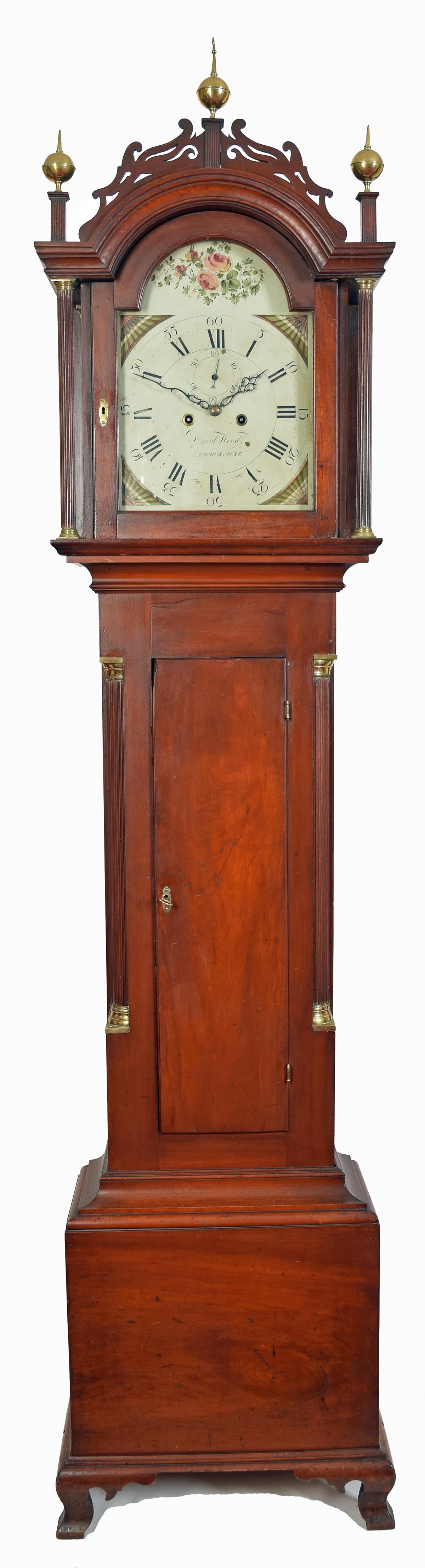 David Wood tall case clock. 222057