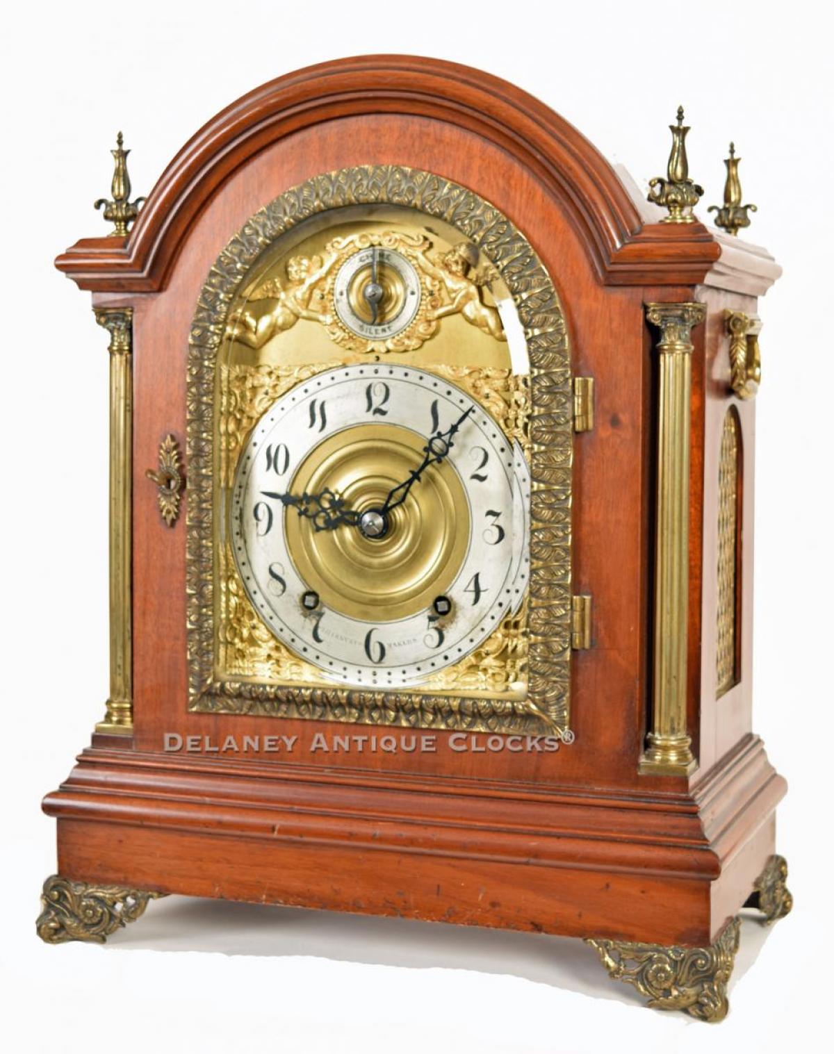 Tiffany Makers Mantel Clock. 222075. Delaney Antique Clocks.