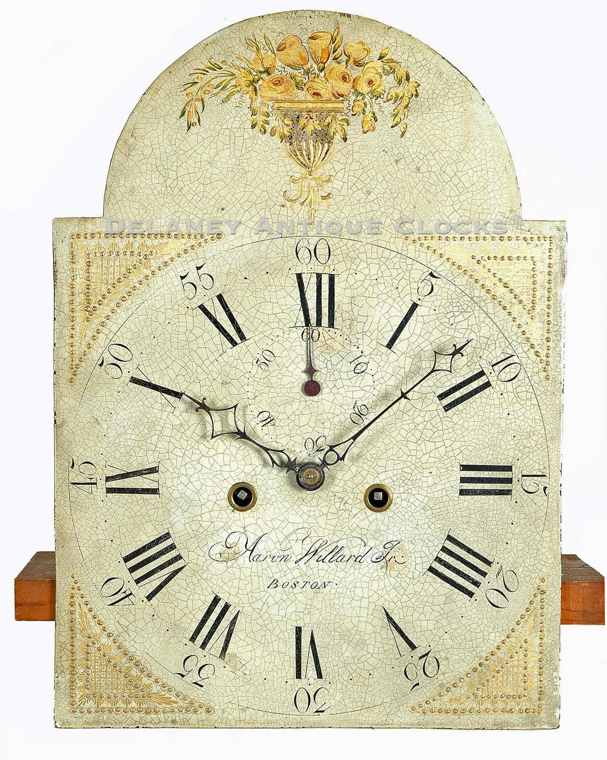 Aaron Willard Jr., Boston, Mass tall clock dial. PP125 