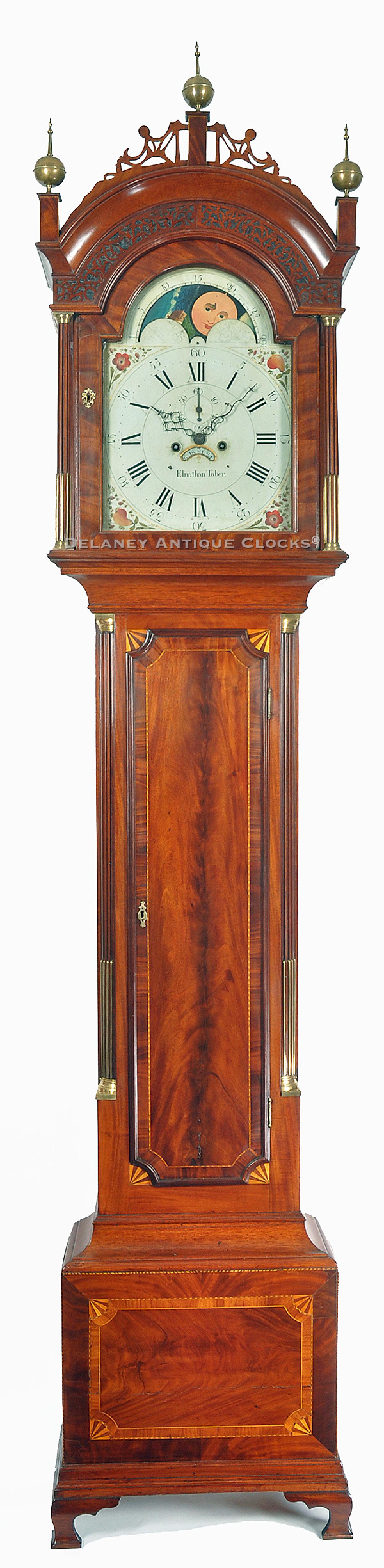 Elnathan Taber Tall clock. Stephen Badlam cabinetmaker.212044