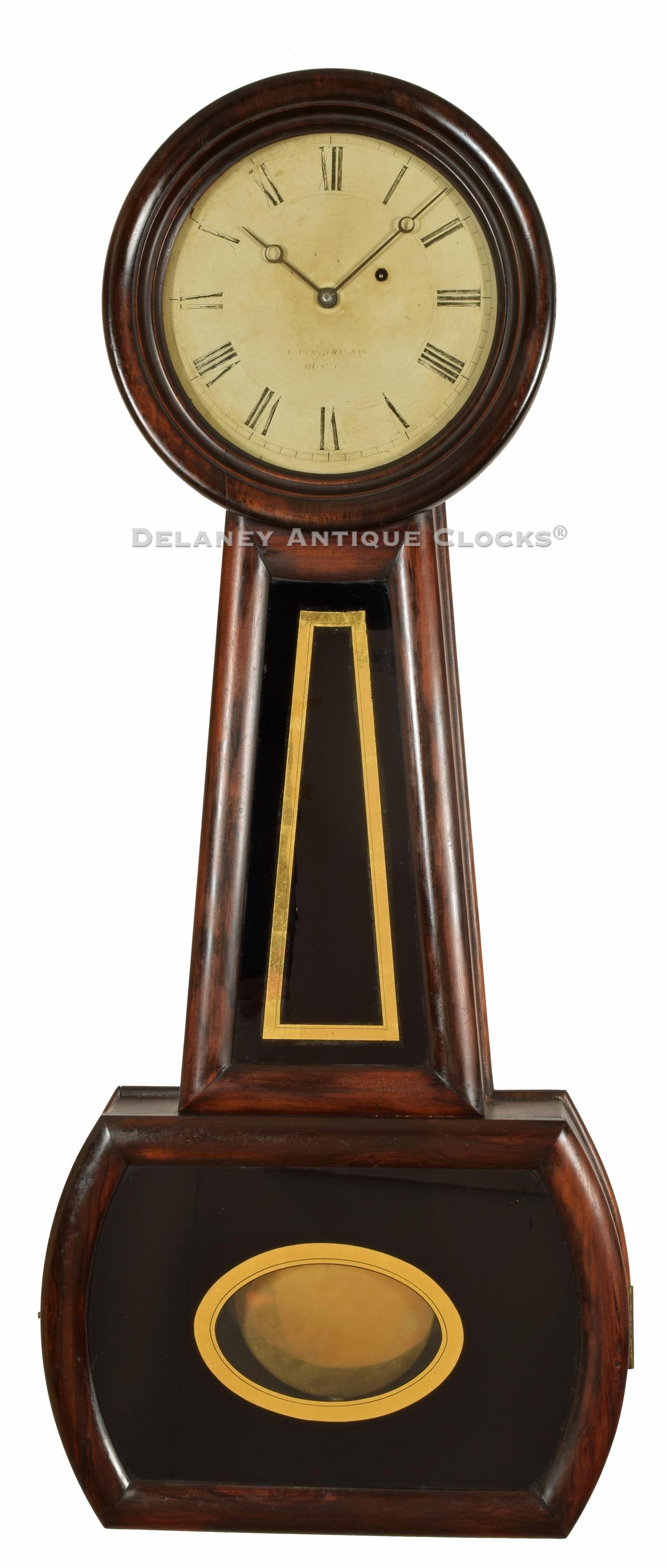 Howard & Davis Model No. 2. A wall timepiece or banjo clock. ZZ-25