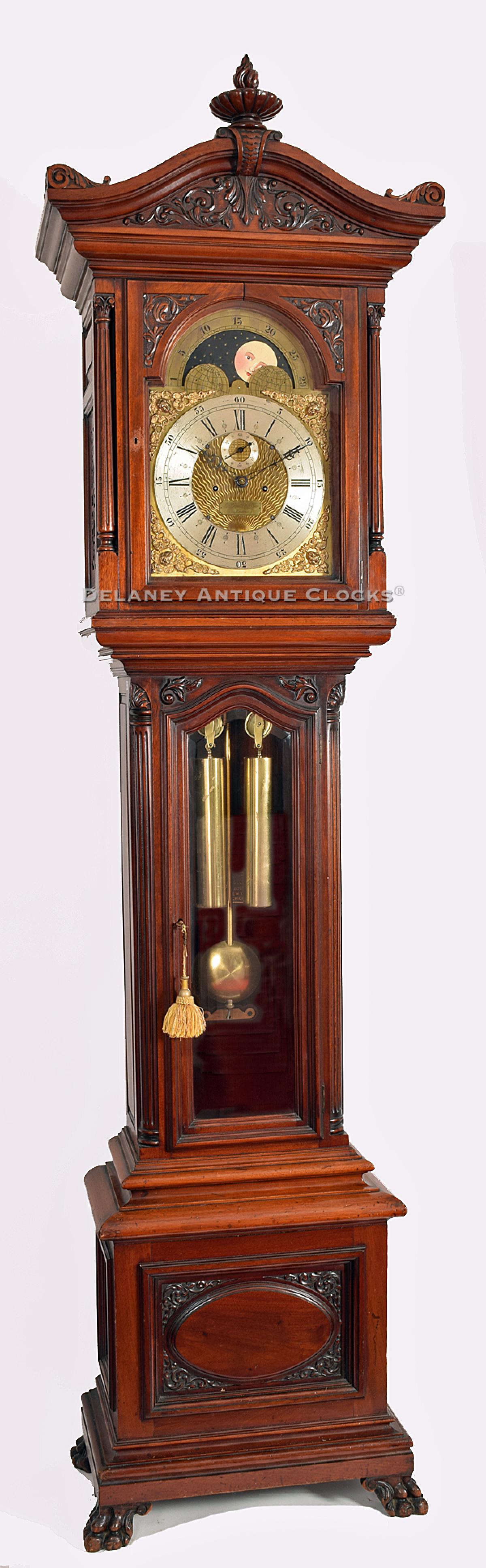 E. Howard Watch & Clock Company. Hall Striking Clock. Model No. 303 Grandfather clock. 220007.