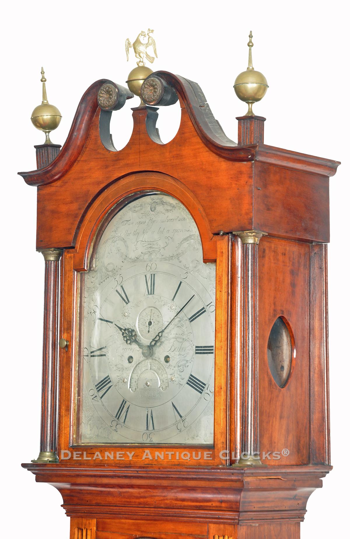 Eleazer Baker of Ashford, Connecticut. clock. UU107.