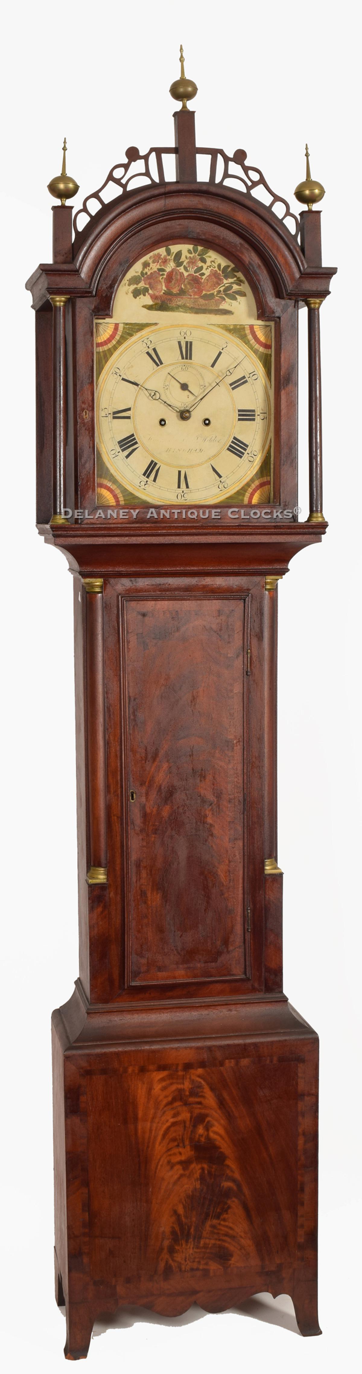 Joshua Wilder. Hingham, Mass Clockmaker. Grandfather clock. XXSL40.