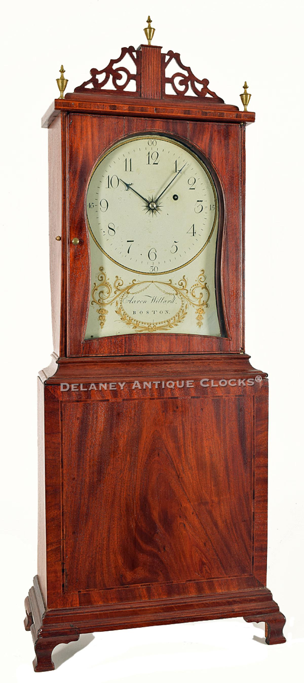 Aaron Willard Mass Shelf Clock. Boston. ZZ-6. Delaney Antique Clocks.