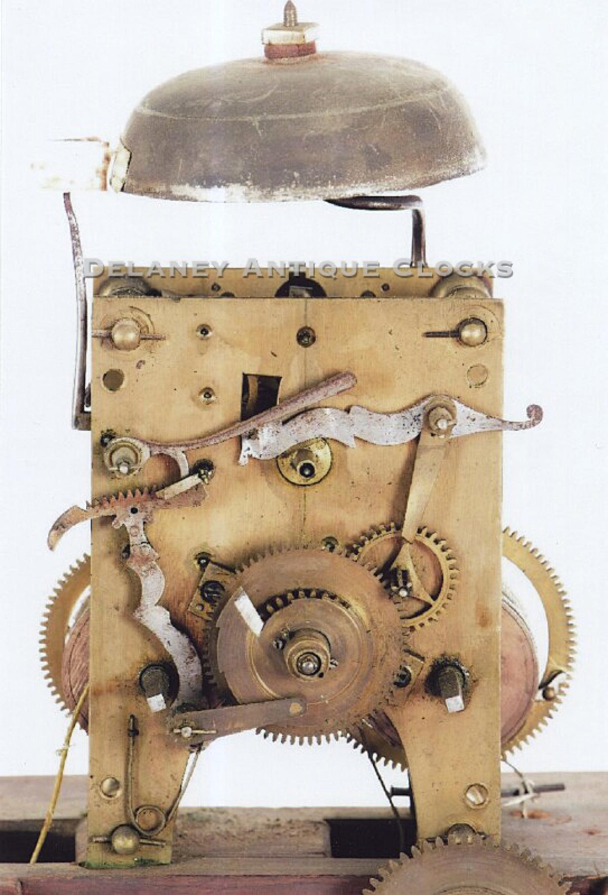 Danvers, MA clockmaker Ezra Batchelder 217003. Delaney Antique Clocks.