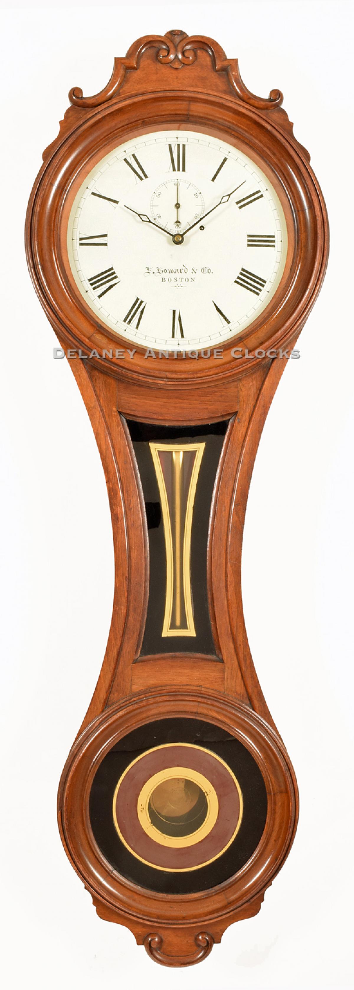 E. Howard & Co. of Boston, Massachusetts. The Model No. 6 Regulator or Figure 8. 217043. Delaney Antique Clocks.