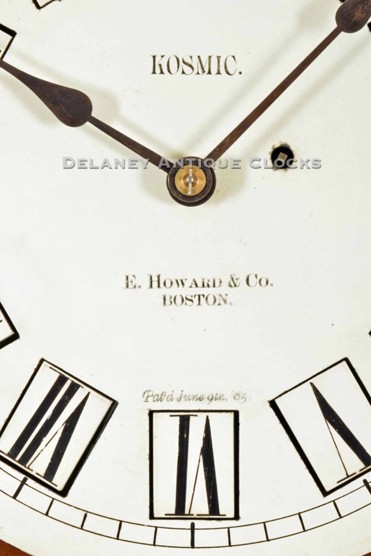 E. Howard Kosmic wall clock dial. 217110. Delaney Antique Clocks.