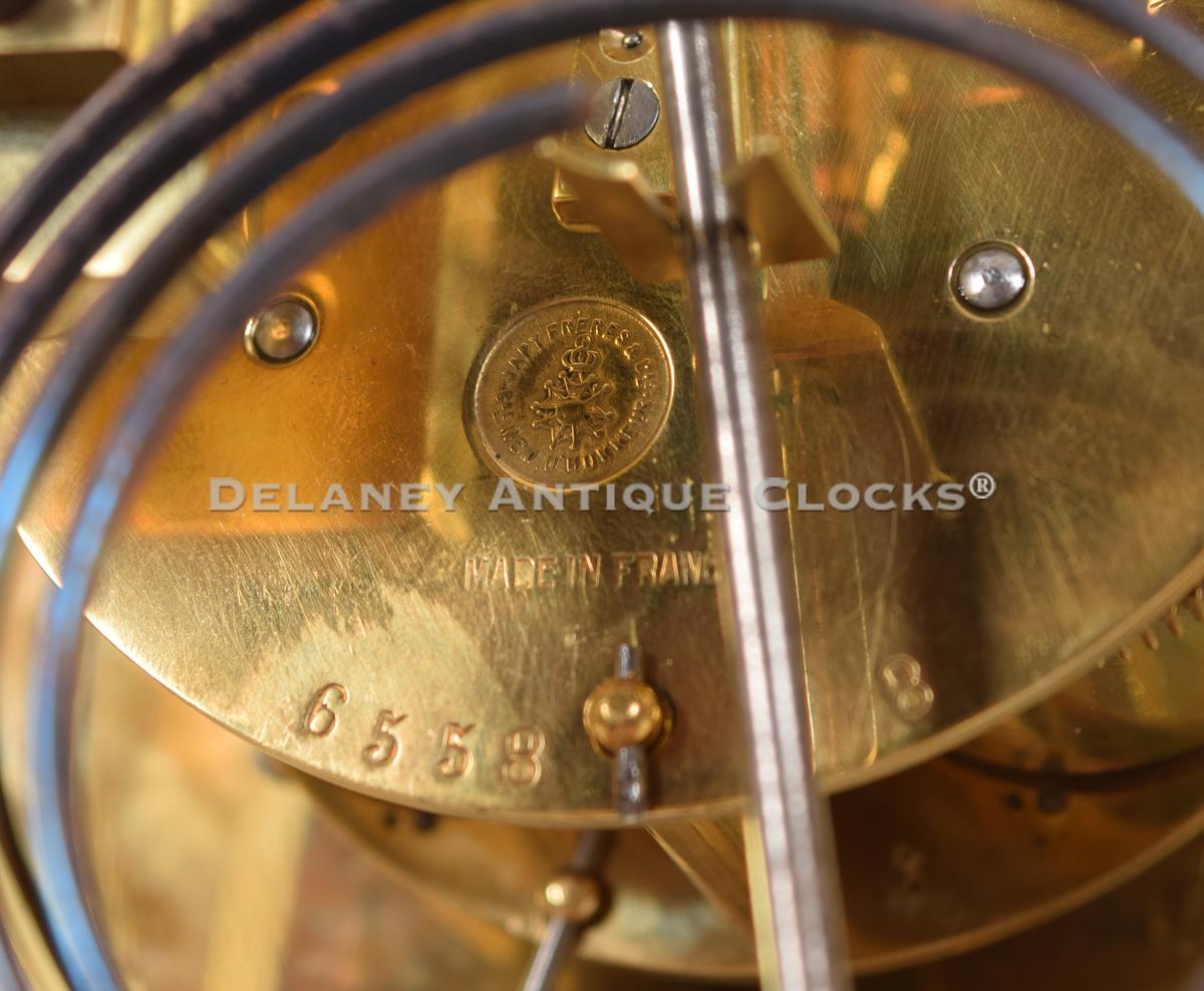 Japy Freres die-stamp. 219039. Delaney Antique Clocks.