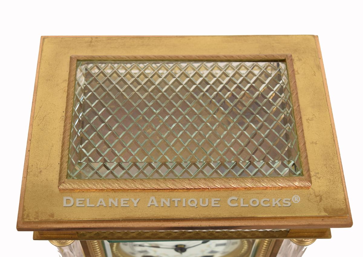 Seth Thomas Empire No. 30 Cut Glass Crystal Regulator. 222077. Delaney Antique Clocks.
