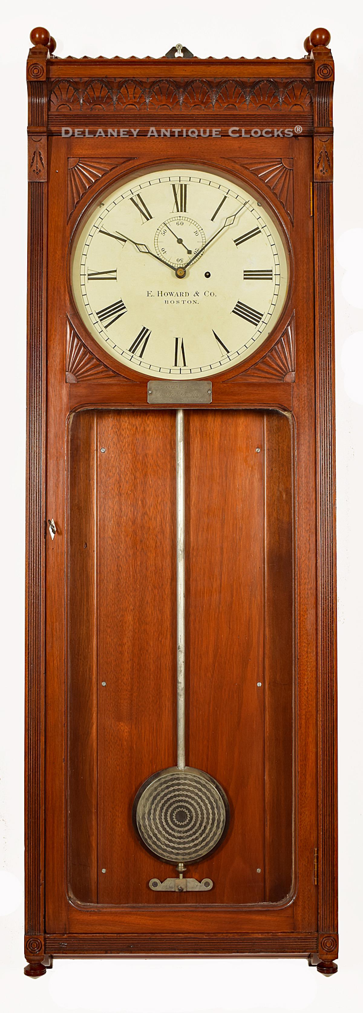 E. Howard Clock Company Model No. 72-14 Regulator. The Cranford Casino Regulator. 221034. Delaney Clocks.