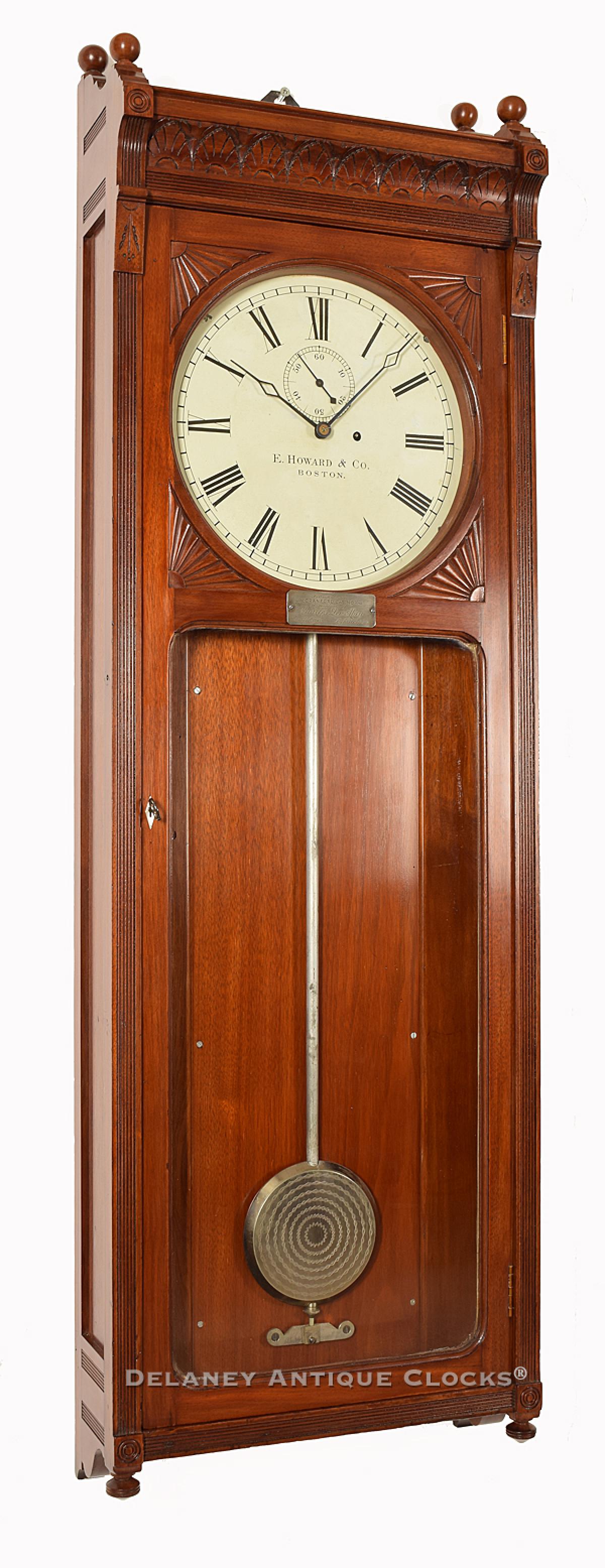 E. Howard Clock Company Model No. 72-14 Regulator. 221034. Delaney Antique Clocks.