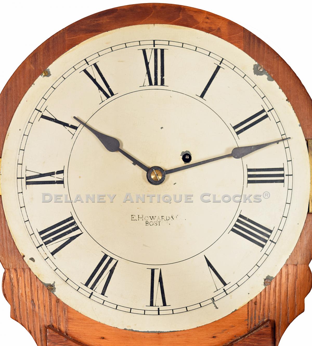 E. Howard & Co. Model No. 70-12 wall clock. Dial. Boston. 222063. Delaney Antique Clocks. 