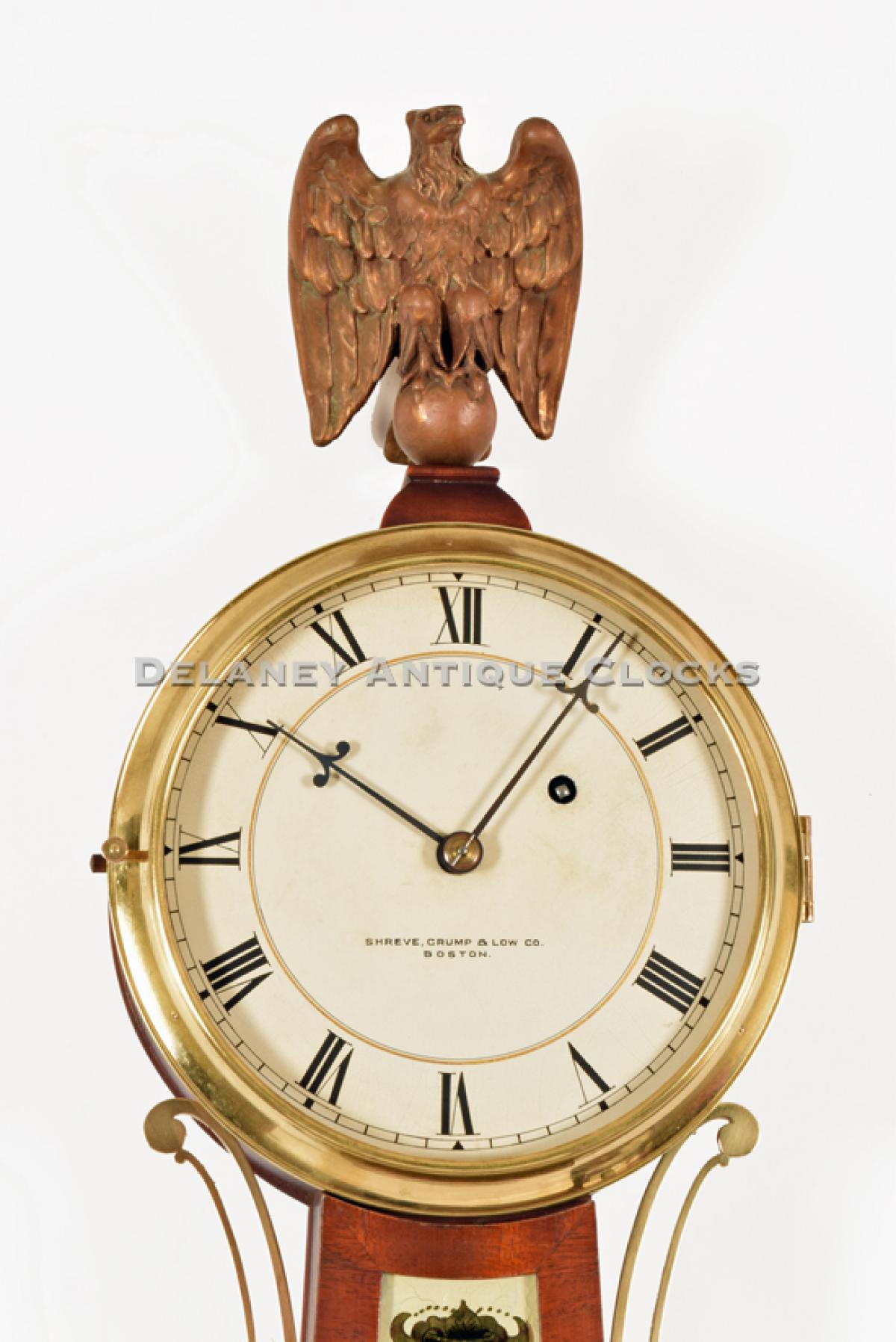 Shreve, Crump & Low Company of Boston. Clock. 217094. Delaney Antique Clocks.