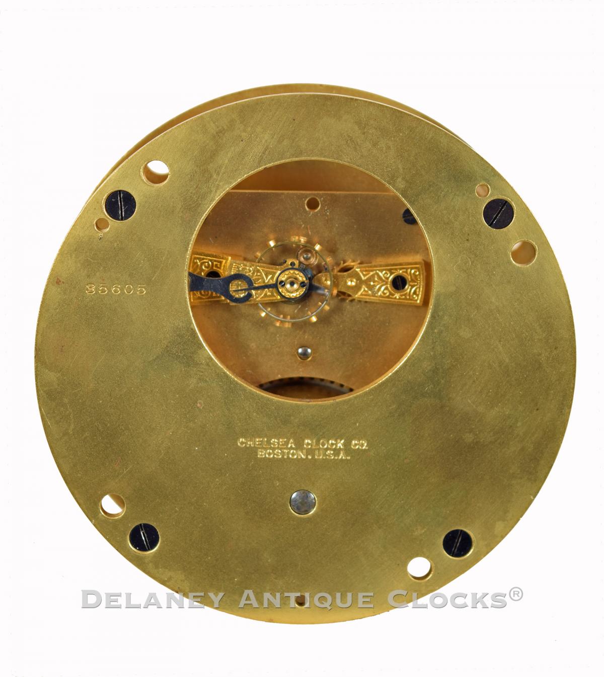 Chelsea Lever Clock movement. 221011. Delaney Antique Clocks.