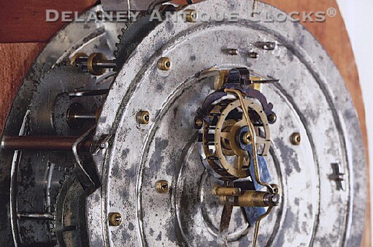 Joseph Ives "Tin Plate" movement escapement. TT-186. Delaney Antique Clocks.