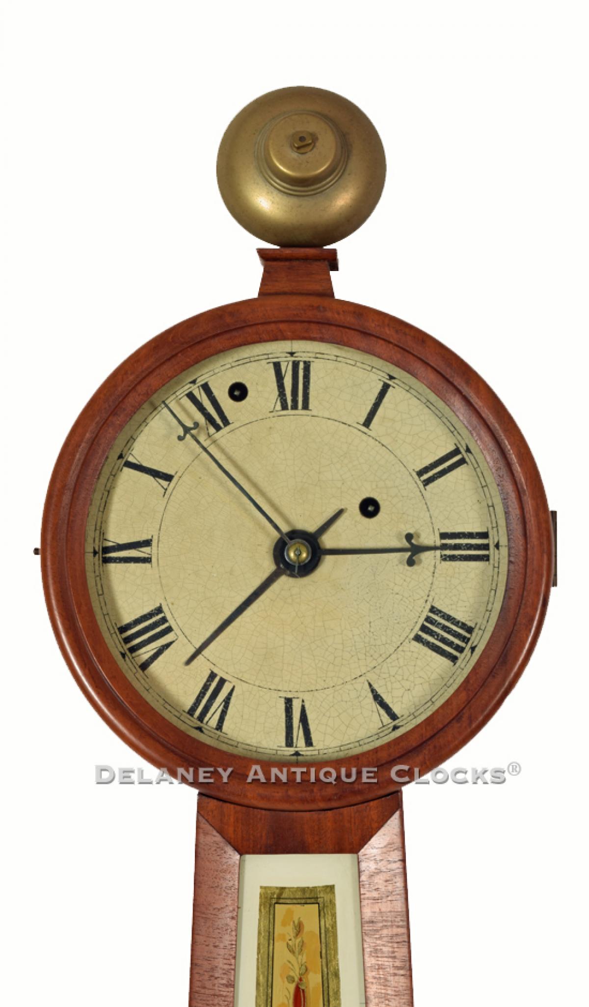 An unsigned Boston Timepiece featuring an Alarm. 221059. Delaney Antique Clocks.