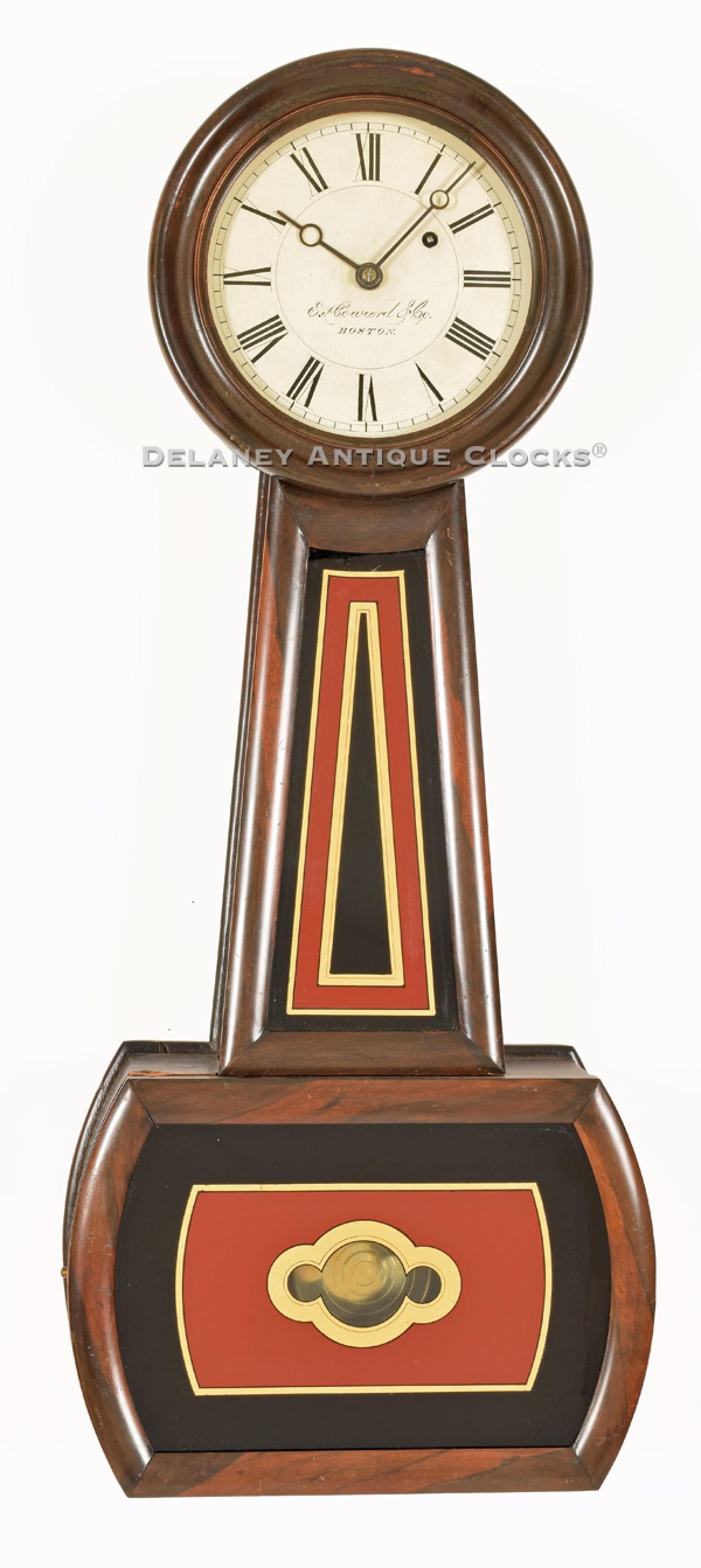 E. Howard & Co. Model No. 5. Boston, MA. A wall timepiece. 218042. Delaney Antique Clocks.