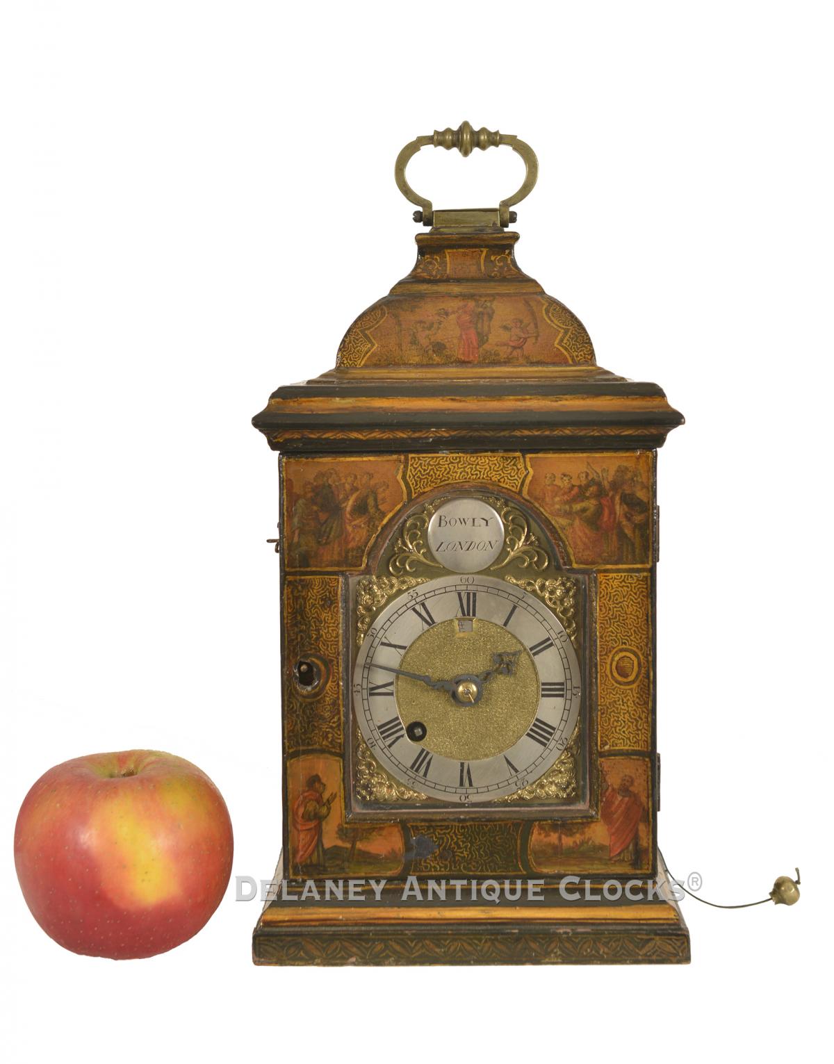 Devereaux Bowley, bracket clock. London, circa 1750. 223016. Delaney Antique Clocks.