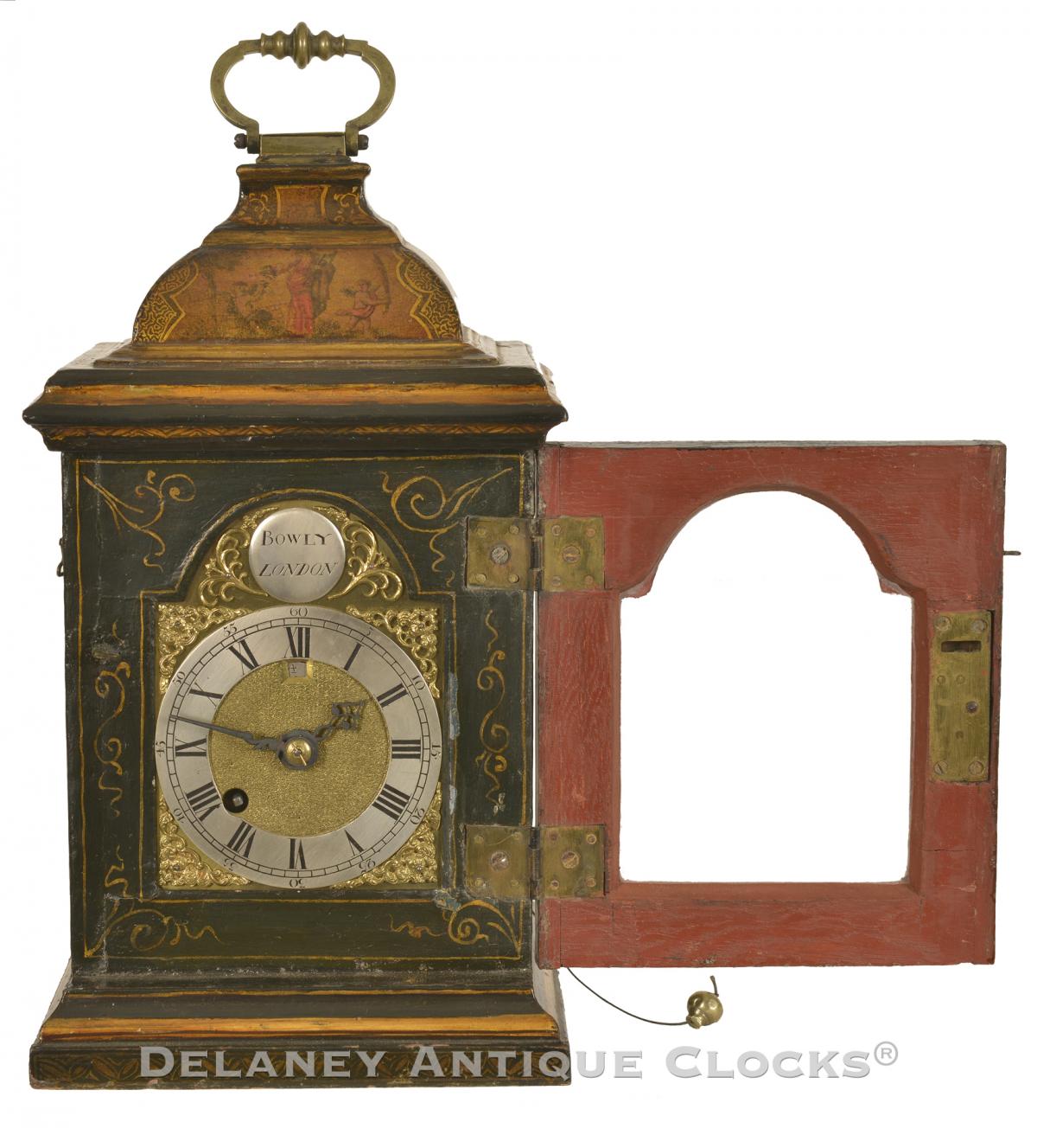 Devereaux Bowley, London bracket clock. 223016. Delaney Antique Clocks.