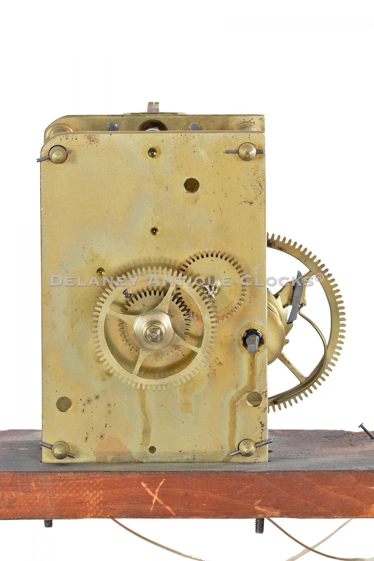 Joshua Wilder clock movement. RR-72. Delaney Antique Clocks.