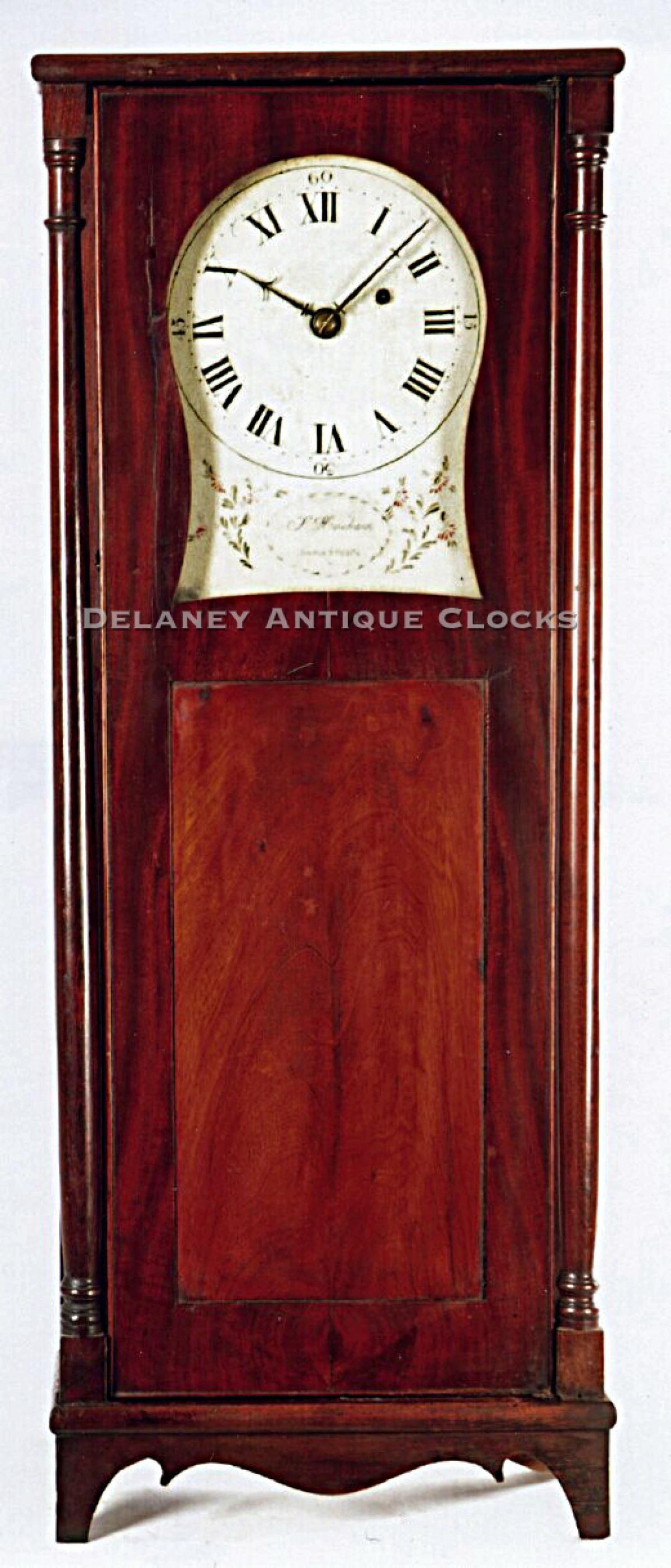 Stephen Hasham of Charlestown, New Hampshire. An 8-day shelf clock. PP-151.