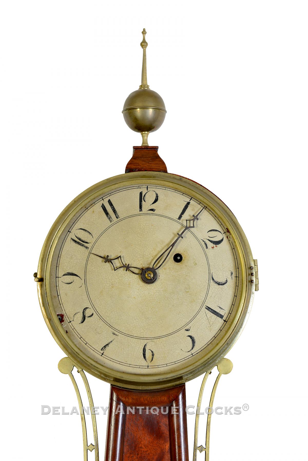 Banjo clock dial. 221159. Delaney Antique Clocks.