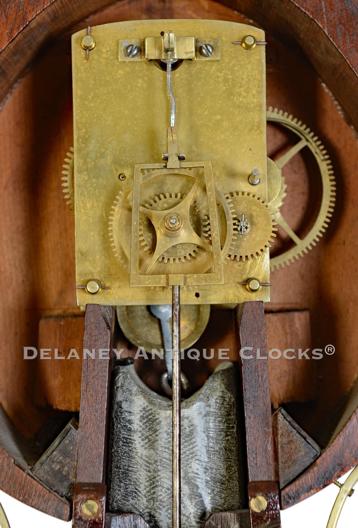 Banjo clock movement. 221159. Delaney Antique Clocks.