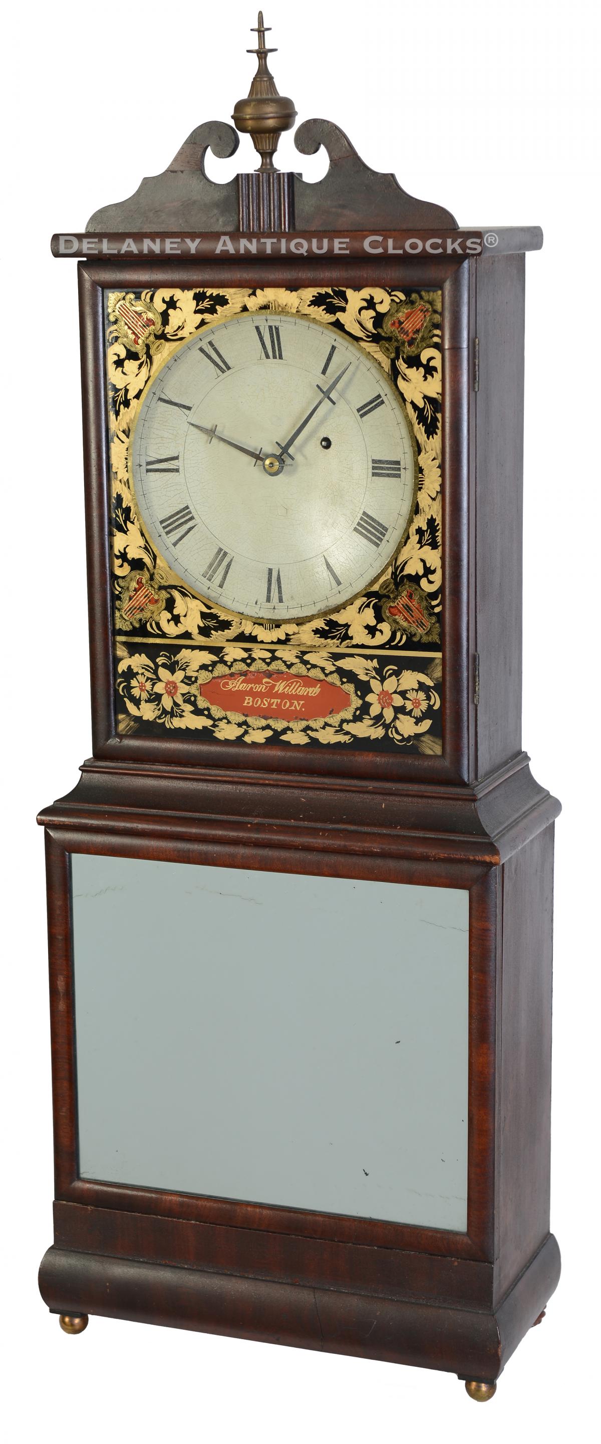 Aaron Willard Massachusetts Dish-Dial shelf clock. 223050.