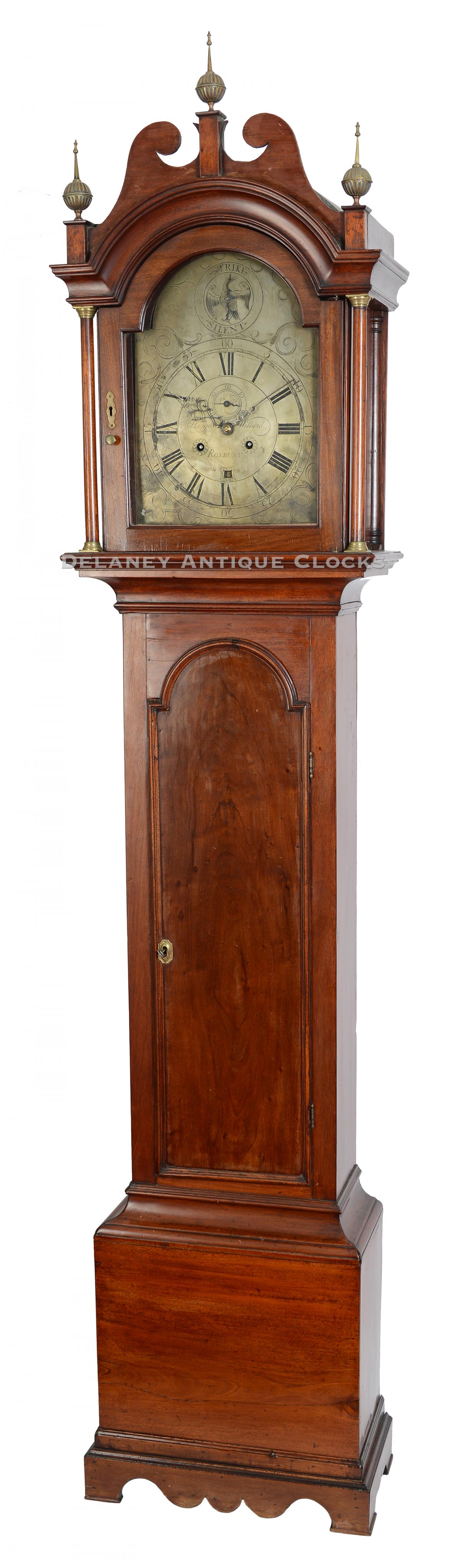 Benjamin Willard Tall clock. CCC-61. Delaney Antique Clocks.