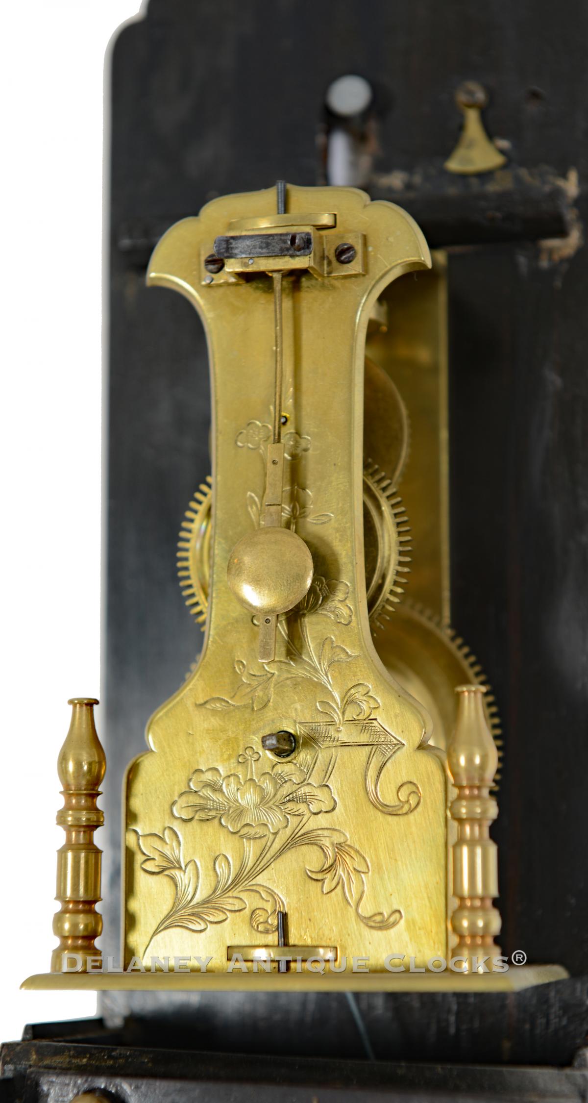 The clock pictured is a Japanese Pillar or Stick clock movement. 223303.