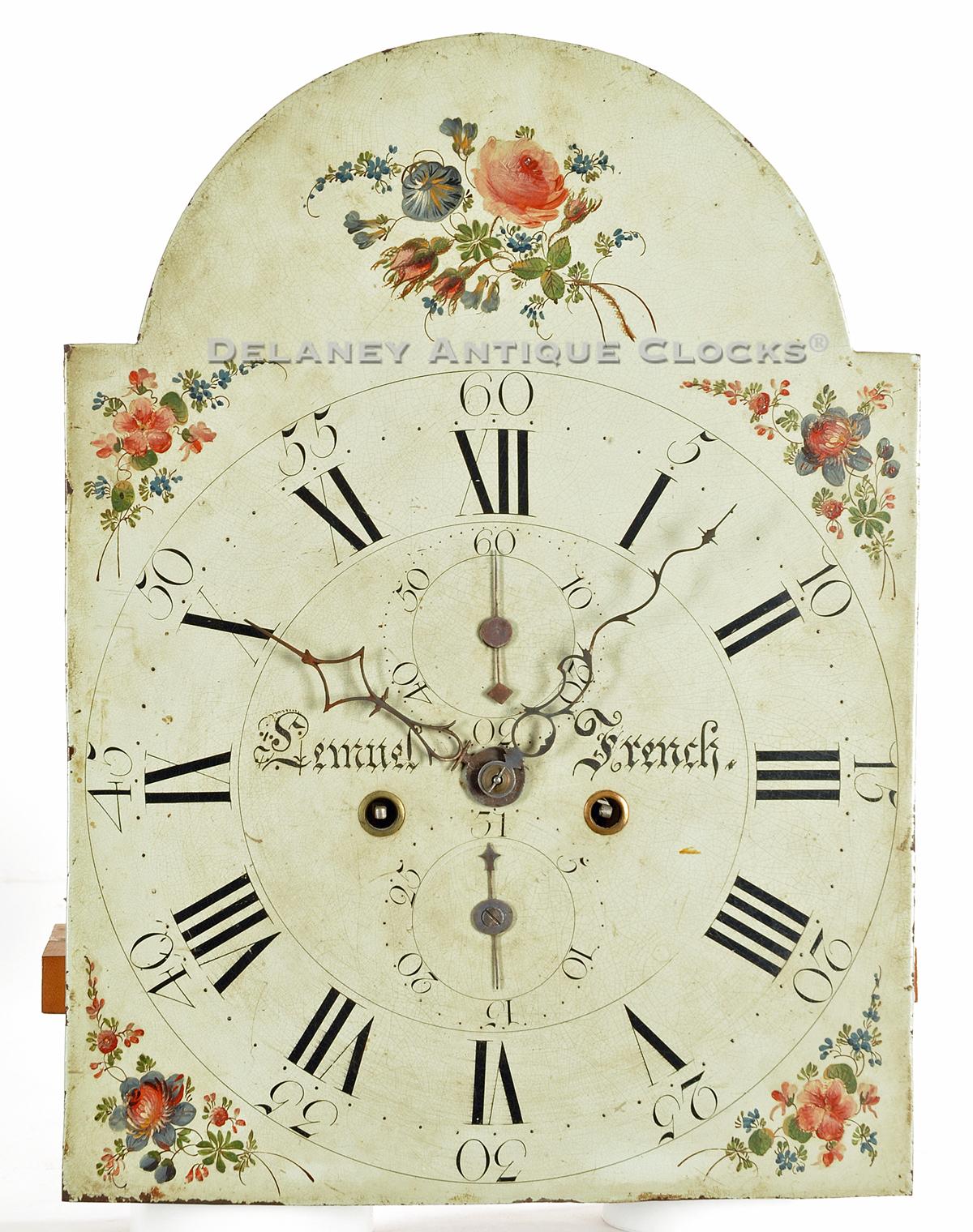 Lemuel French of Stoughton and Canton, MA. Clock dial. 215018.