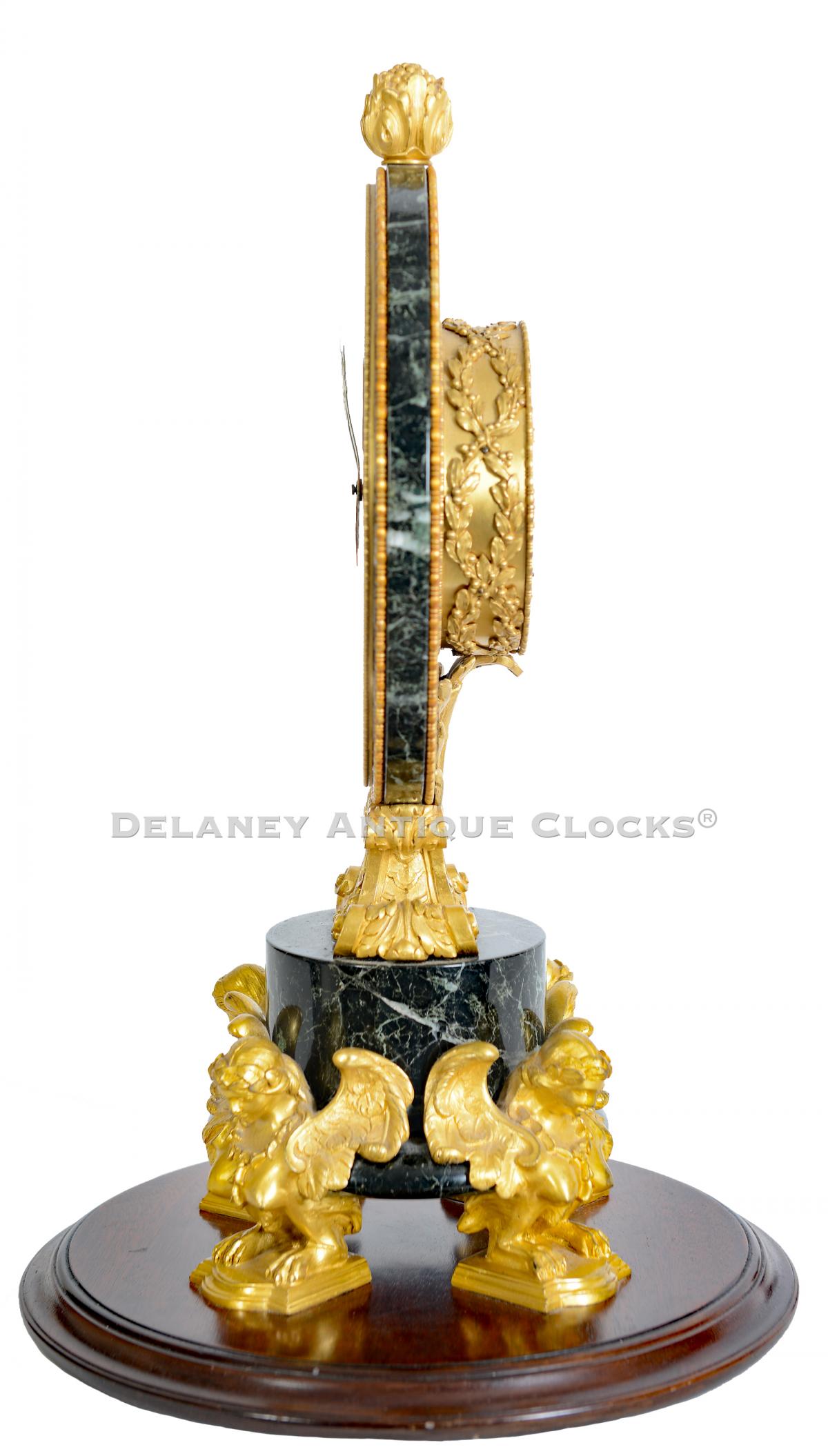 A Chelsea Antique marble & Gilt Bronze Mantel Clock. 223307.