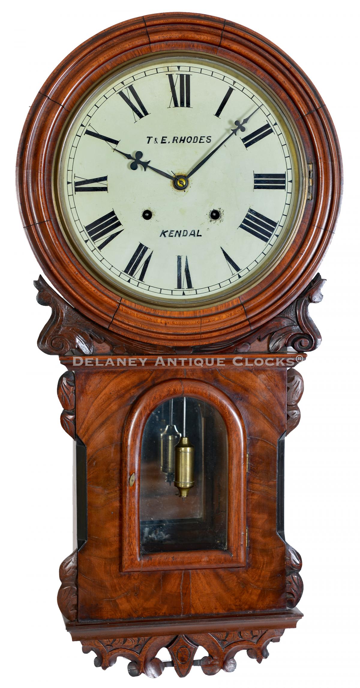 Anglo-American School Clock. 8-day time-and-strike movement. 223067.