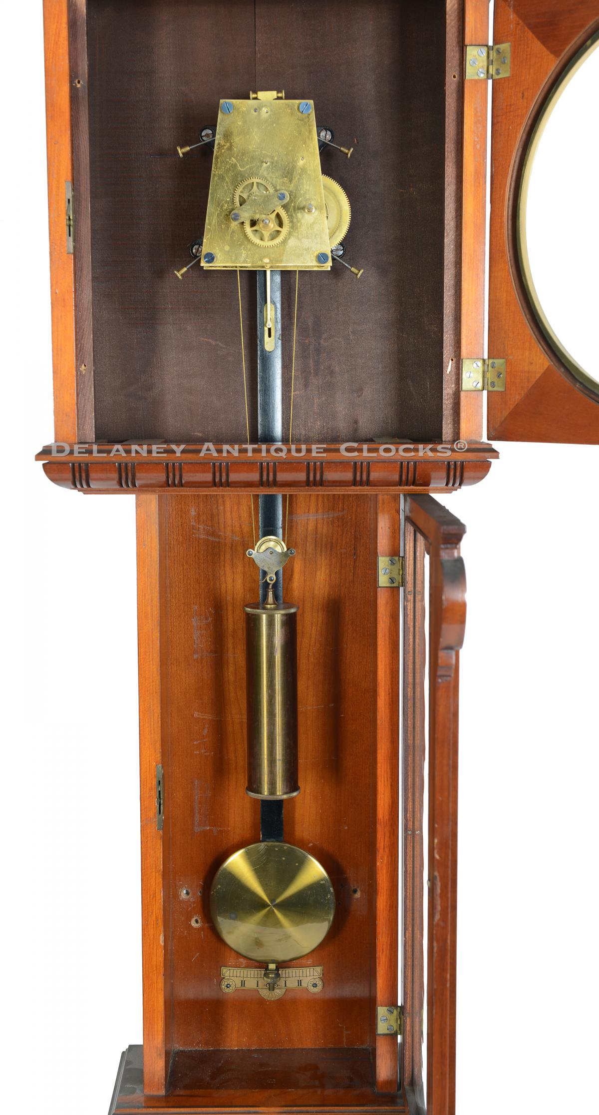 Seth Thomas "Regulator No. 7 timepiece. 223326. Delaney Antique Clocks.