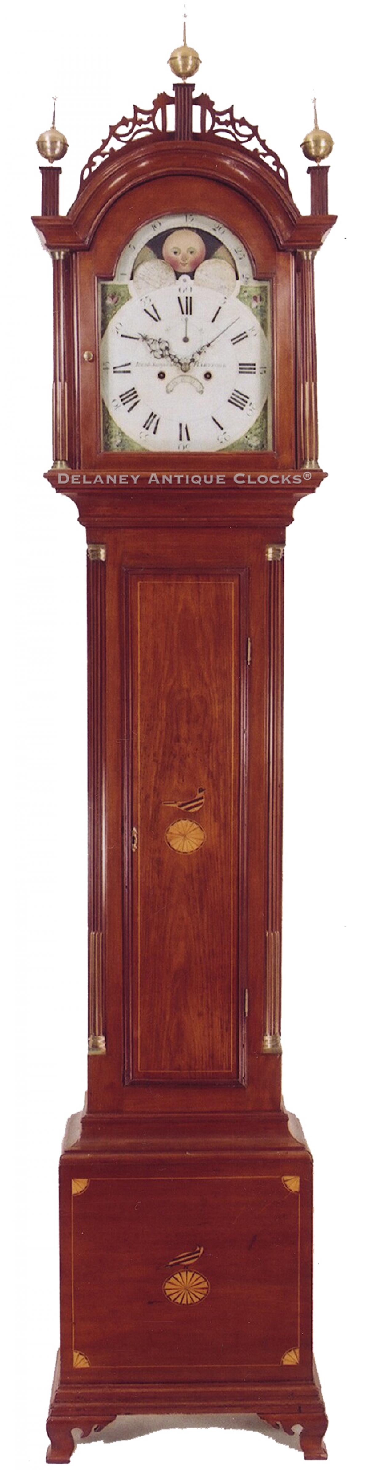 Jacob Sargeant of Hartford, CT. An Inlaid case tall clock. 28121.