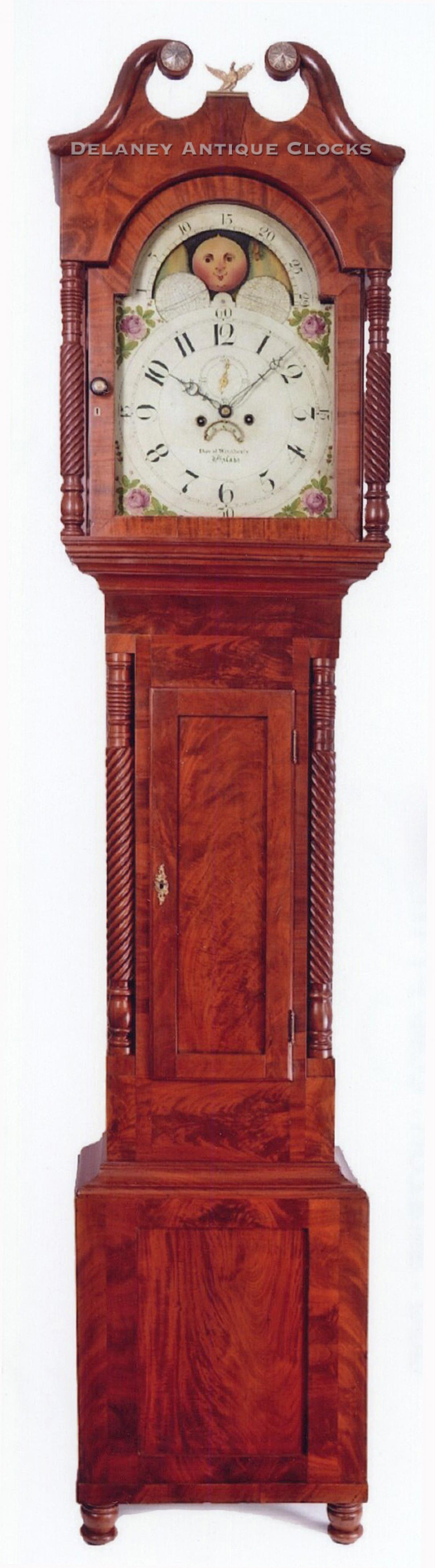 David Weatherly of Philadelphia, Pennsylvania. A mahogany veneered tall clock. 217092.