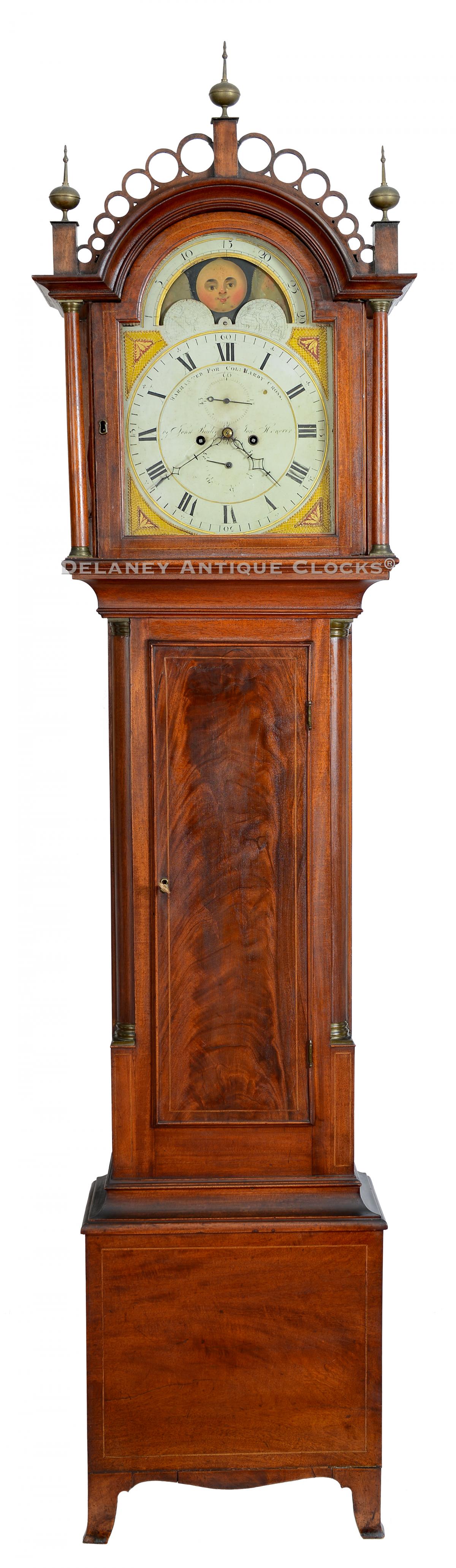  John Bailey III, Hanover, Massachusetts, tall clock Circa 1820. DDD-18.