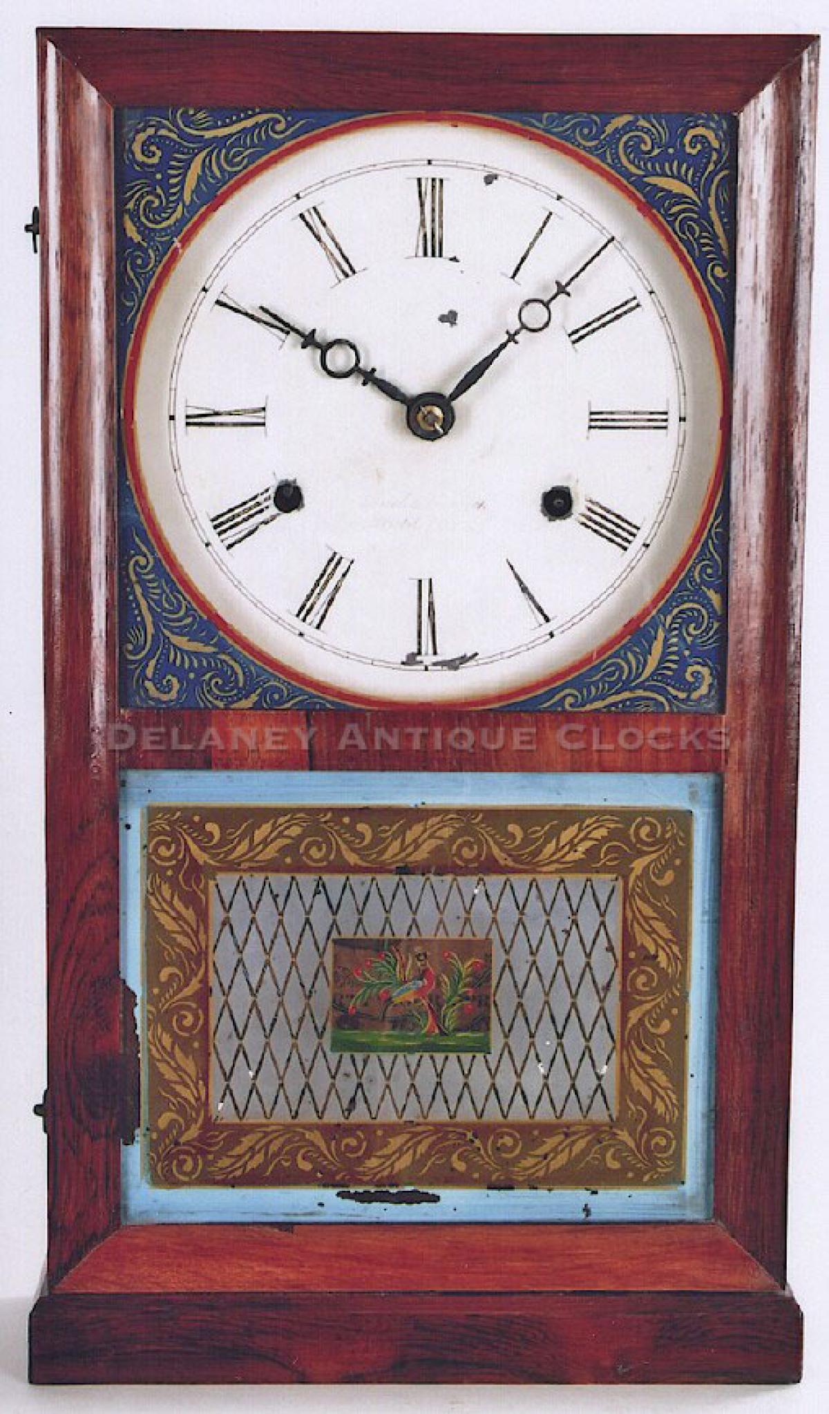 Smith & Goodrich of Bristol, Connecticut. 30 hour fusee mantel clock. TT-153.