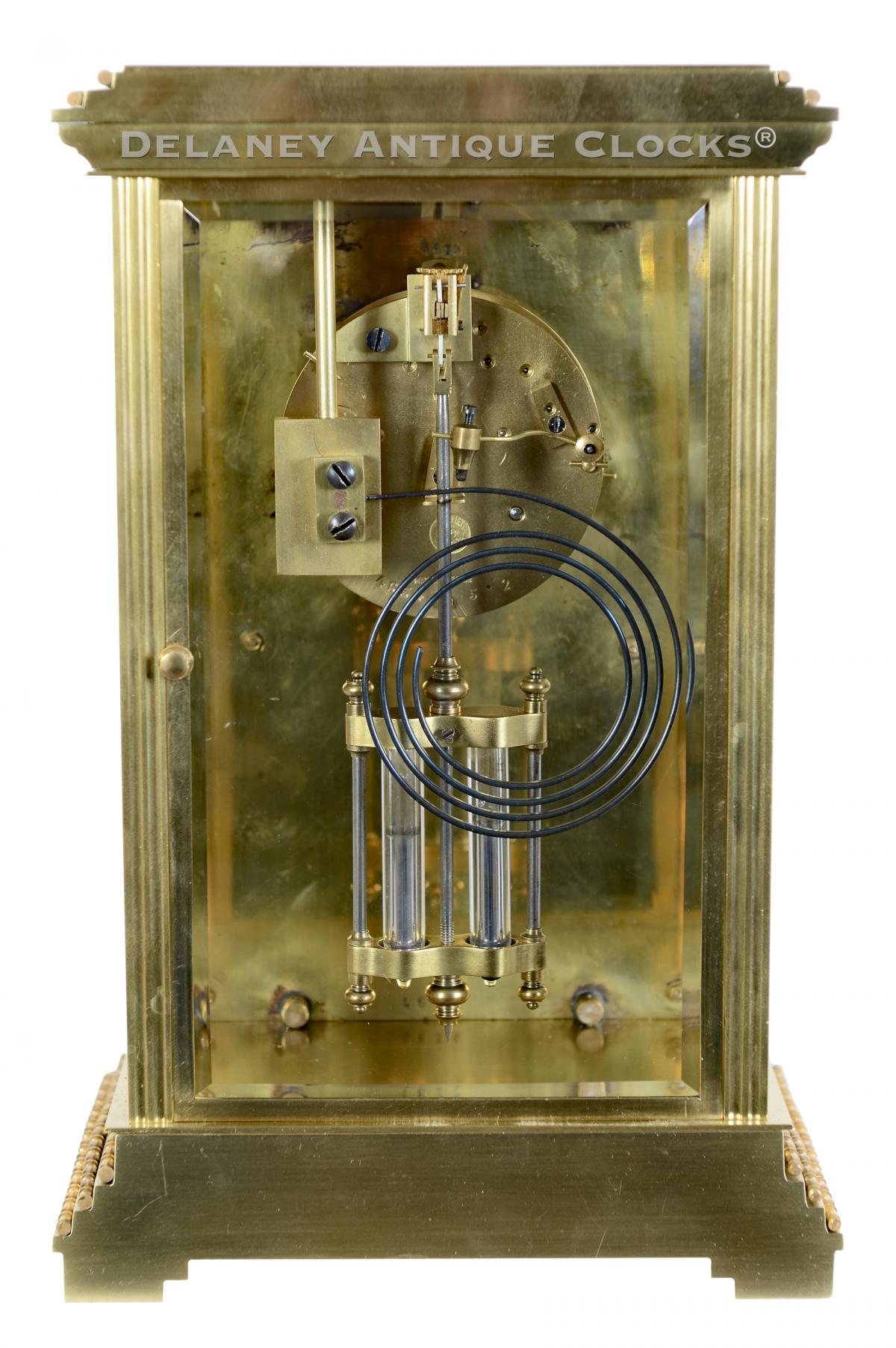 French-origin Crystal Regulator rear of case. CCC-8.