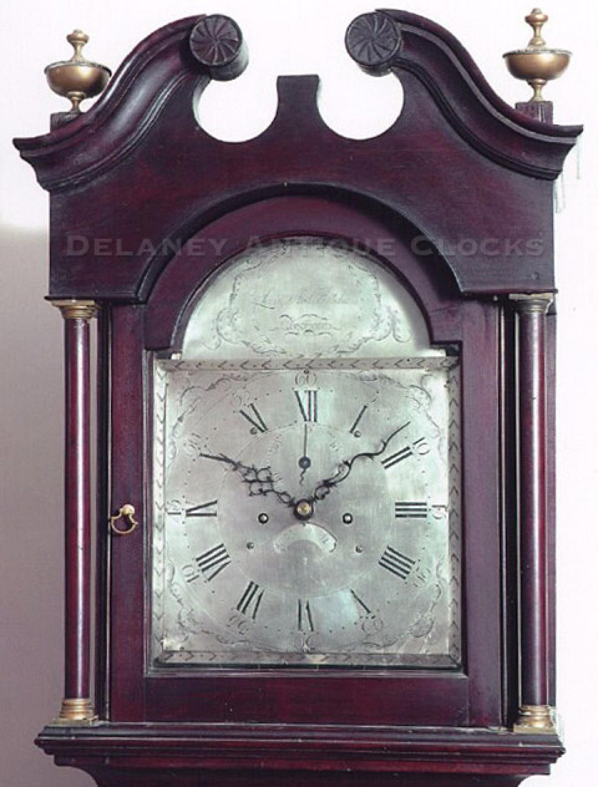 Levi & Abel Hutchins Concord, New Hampshire. Grandfather clock. LL-29.