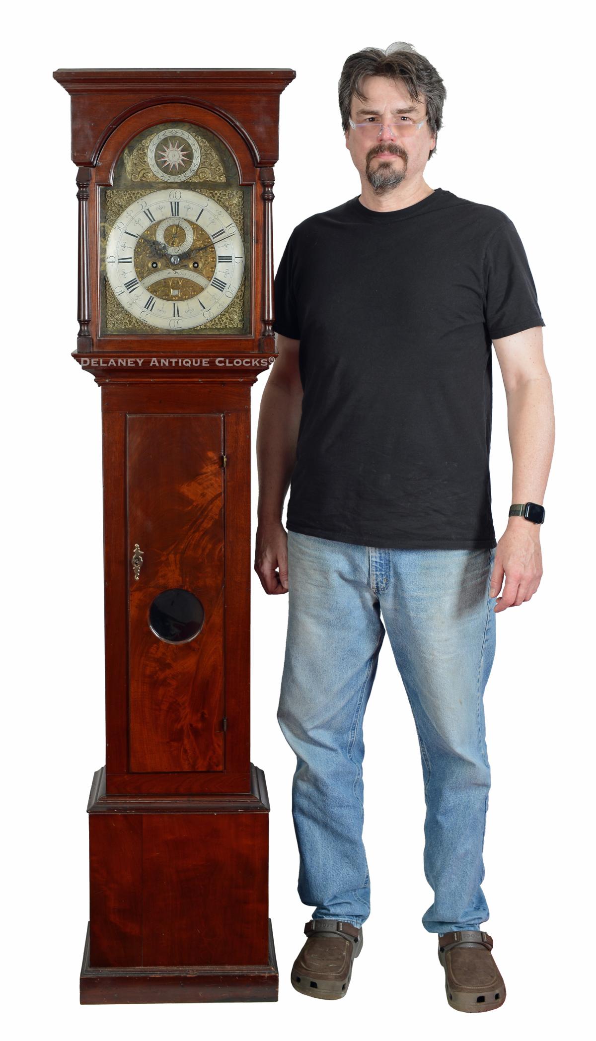 Samuel Rockwell of Providence, Rhode Island. A tall case clock of a diminutive stature. 223324.