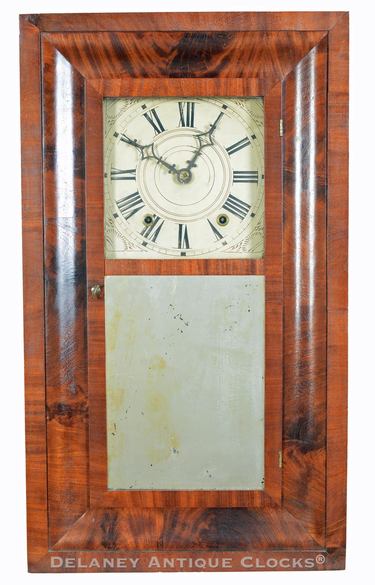 David Dutton, Mount Vernon, NH. 30-hour Ogee shelf clock. 224064.