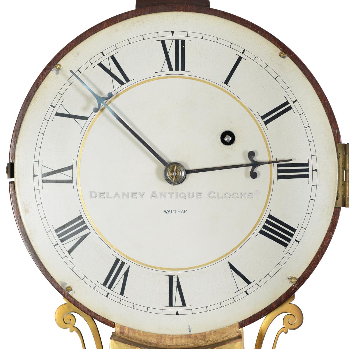 Waltham banjo clock dial. 224097.