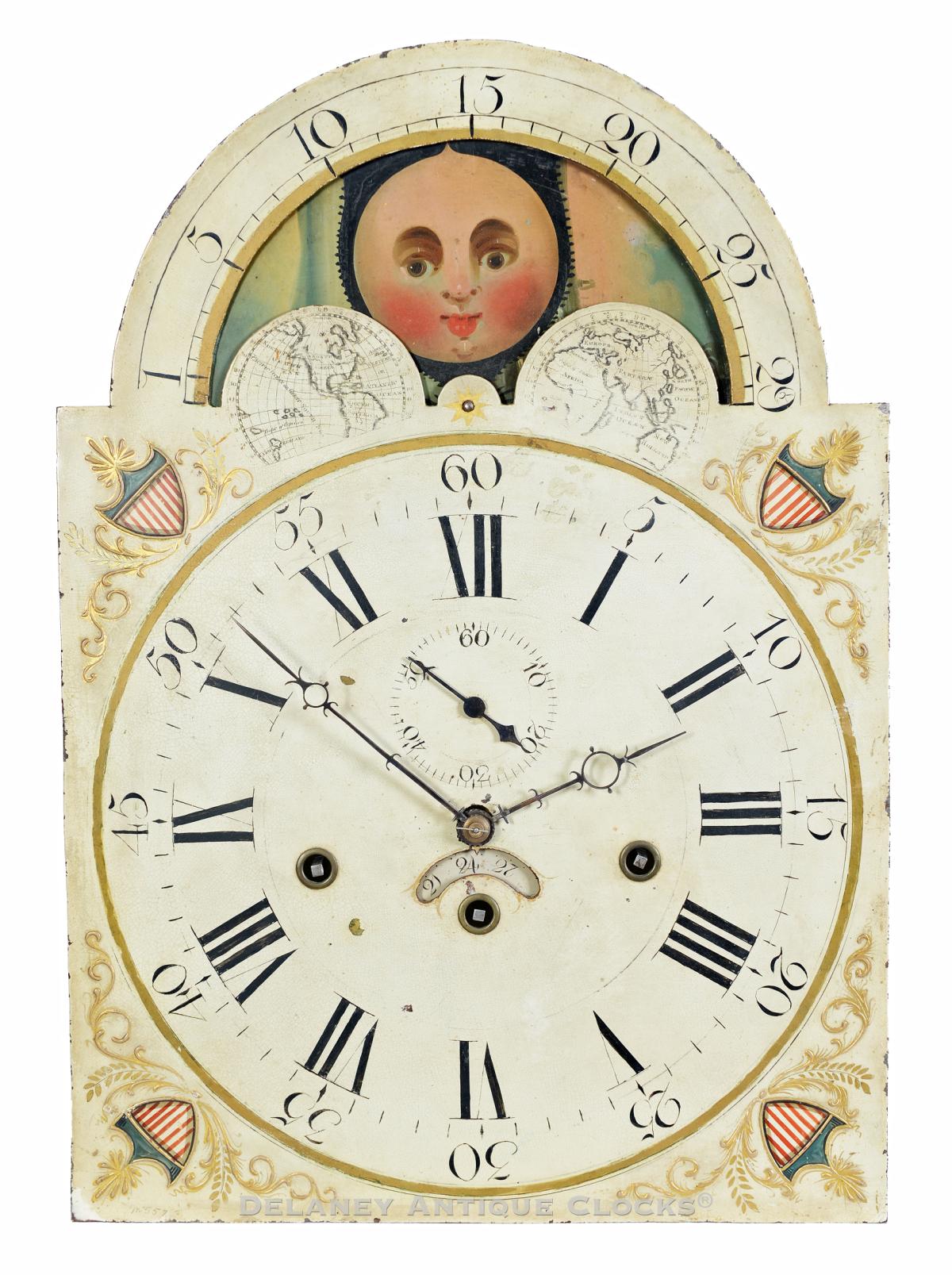 American tall clock dial. Vermont. 224089.