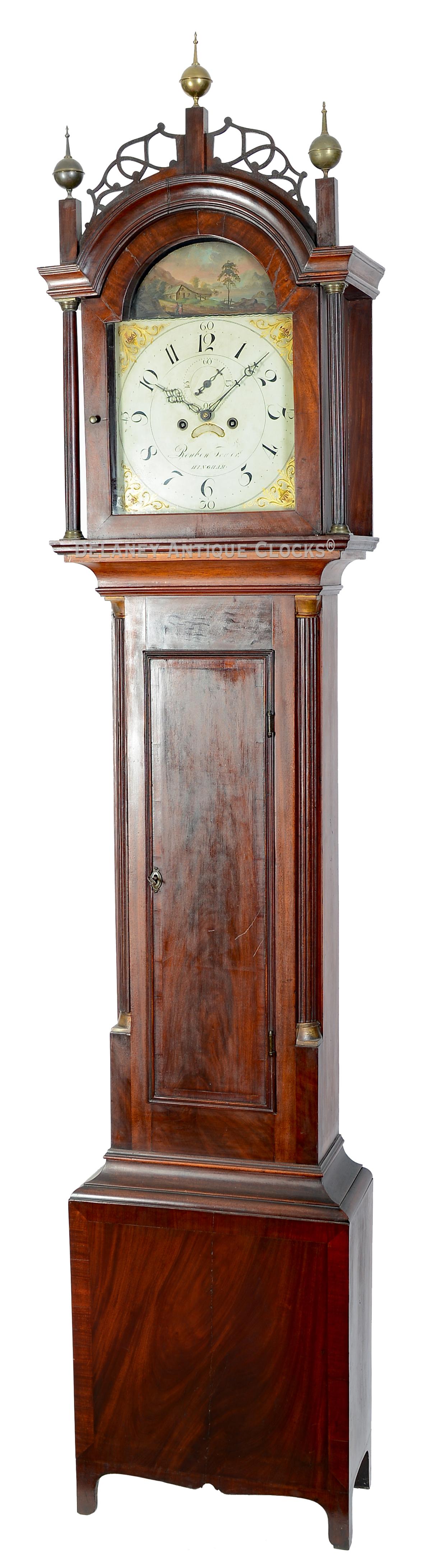  Reuben Tower tall clock. XXSL-76. Delaney Antique Clocks.